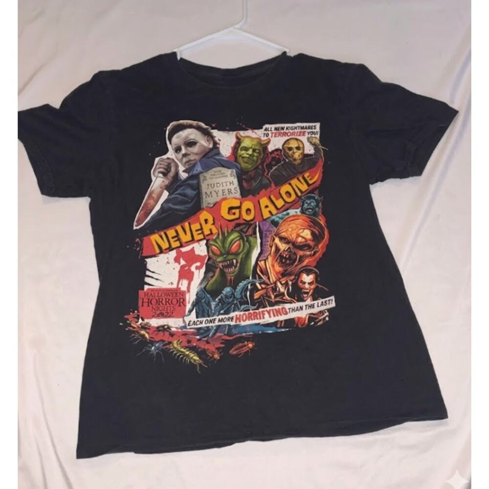 Universal Studios Halloween Horror Nights T-Shirt Mens M Black HHN Graphic Tee